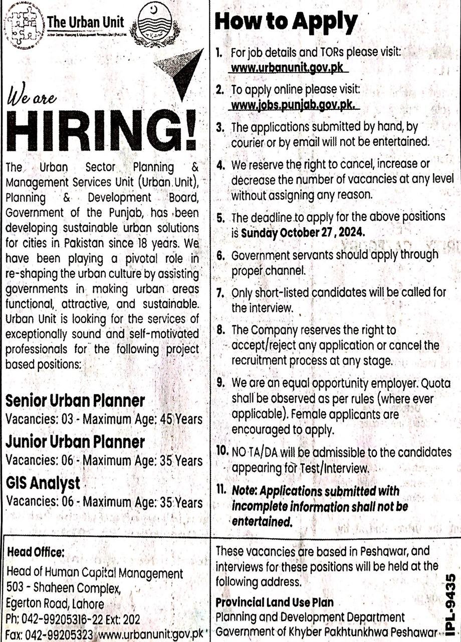 Senior Urban Planner